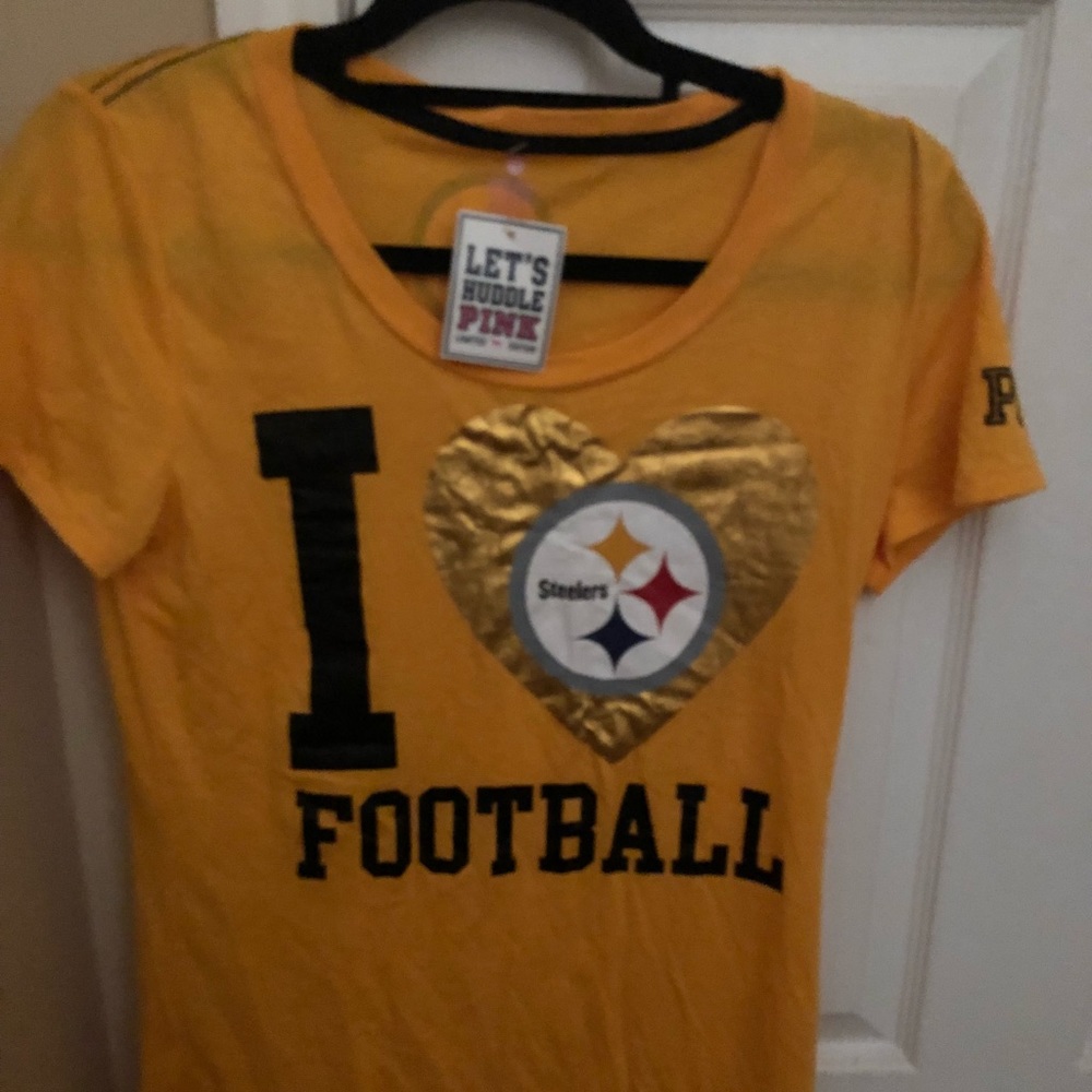 VS Pink NFL Steelers Shirt NWT